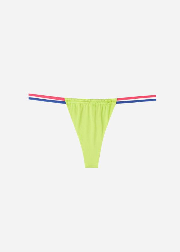 slip bikini brasiliano tokyo eco da donna calzedonia verde