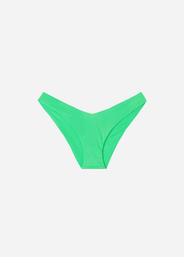 slip bikini ecologico indonesia high cut da donna calzedonia color menta
