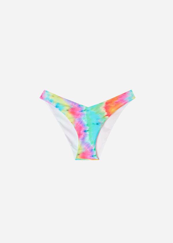 slip bikini da donna orlando high cut calzedonia multicolore
