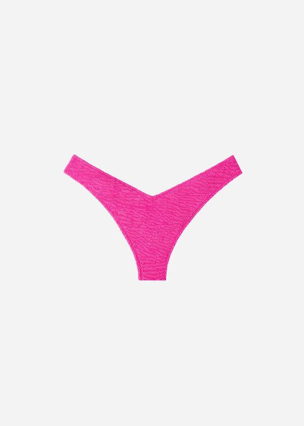 calzedonia slip bikini brasiliano miami da donna con taglio alto a v rosa
