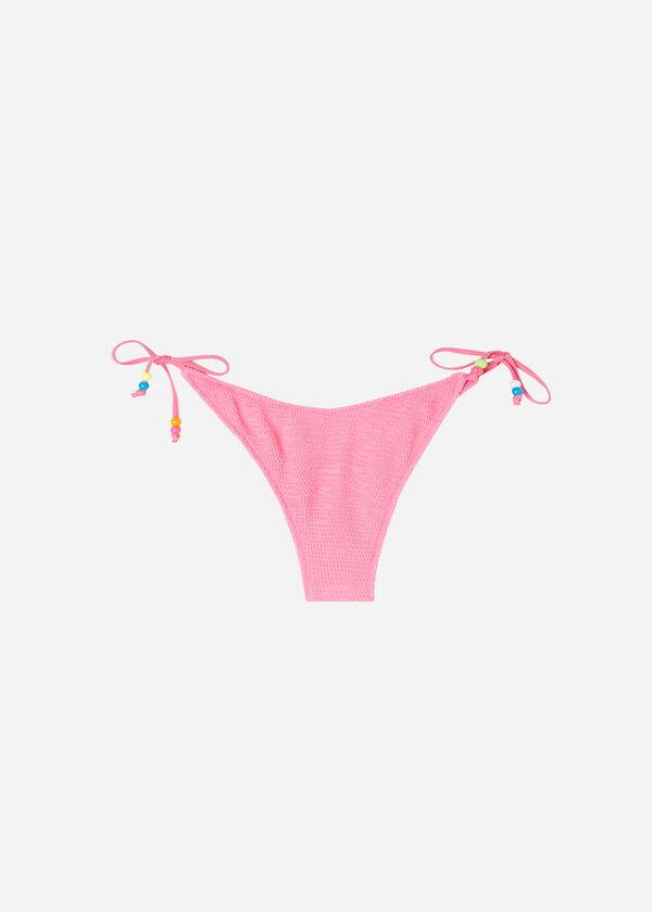 slip bikini brasiliano san diego da donna con scollo a v alto calzedonia rosa