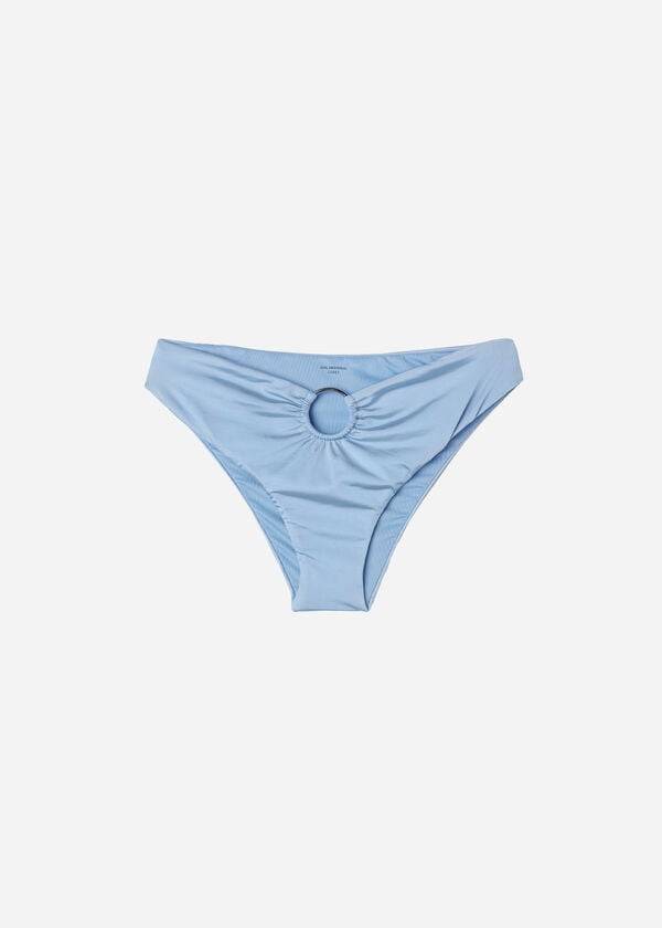 slip bikini da donna abu dhabi a vita alta calzedonia blu