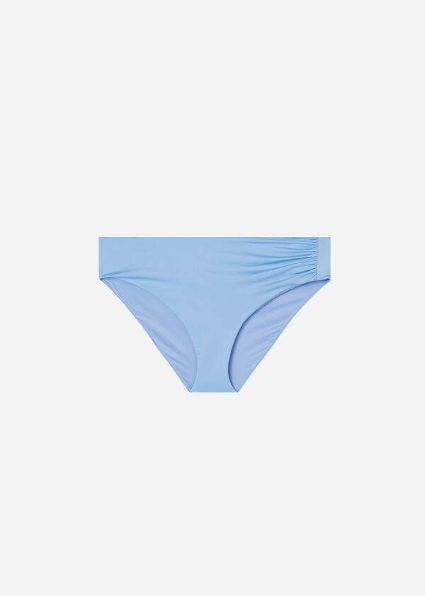 slip bikini ecologico a vita alta blu da donna calzedonia indonesia