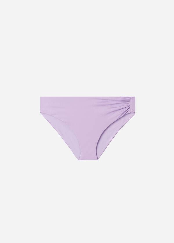 slip bikini ecologico a vita alta da donna calzedonia indonesia viola