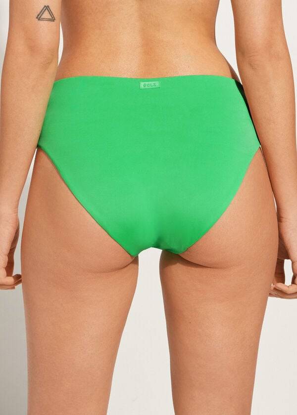 calzedonia high waist indonesia eco bikini bottom da donna verde
