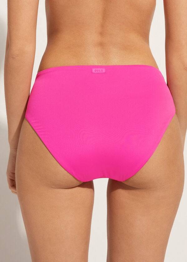 slip bikini rosa a vita alta da donna calzedonia indonesia eco