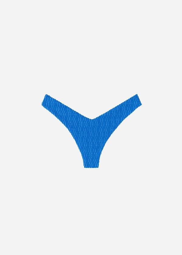 slip bikini brasiliano da donna calzedonia high-strap mykonos blu