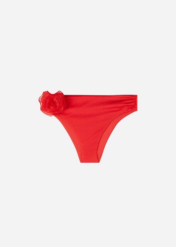 slip bikini bora bora a vita alta calzedonia da donna rosso