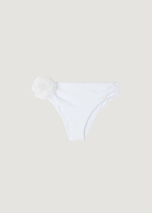 slip bikini bora bora a vita alta da donna calzedonia bianco