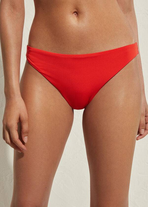 calzedonia indonesia eco bikini bottom rosso da donna