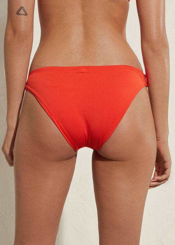 calzedonia indonesia eco bikini bottom rosso da donna