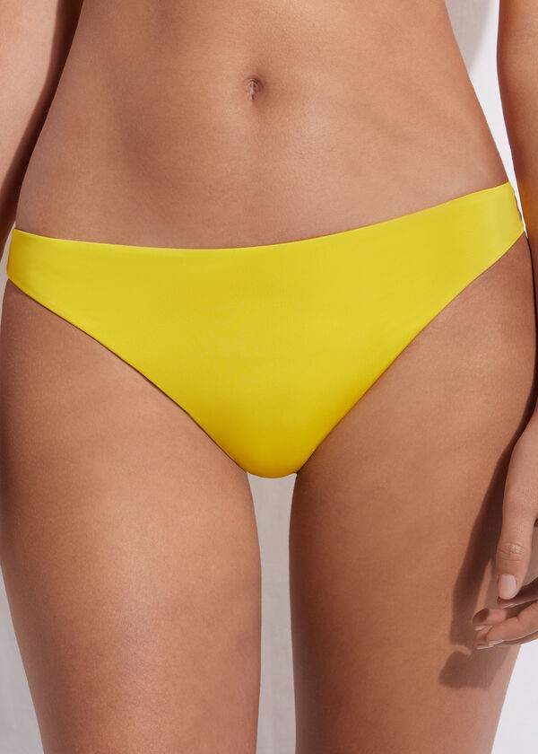 slip bikini ecologico da donna calzedonia indonesia giallo