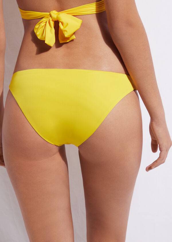 slip bikini ecologico da donna calzedonia indonesia giallo