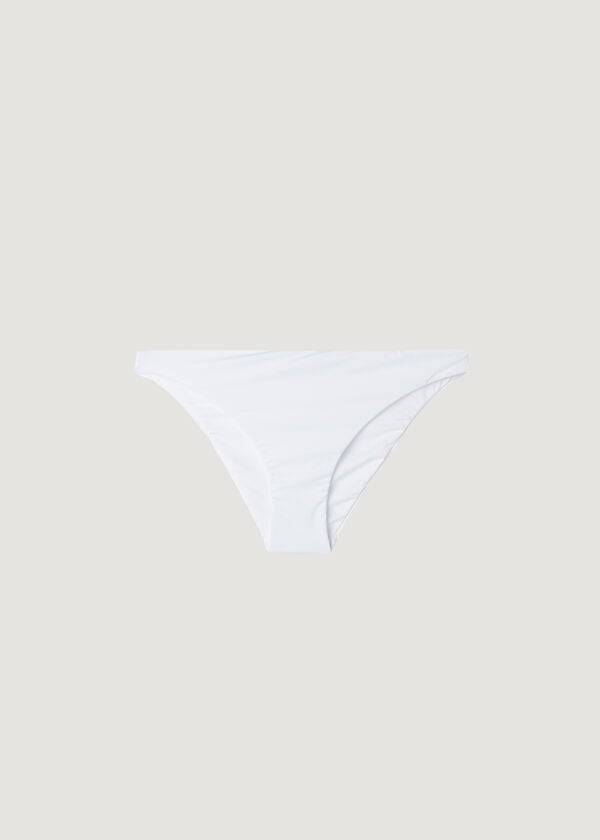 calzedonia indonesia eco slip bikini da donna a vita bassa bianco