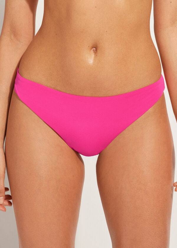 slip bikini da donna a vita bassa eco calzedonia indonesia rosa
