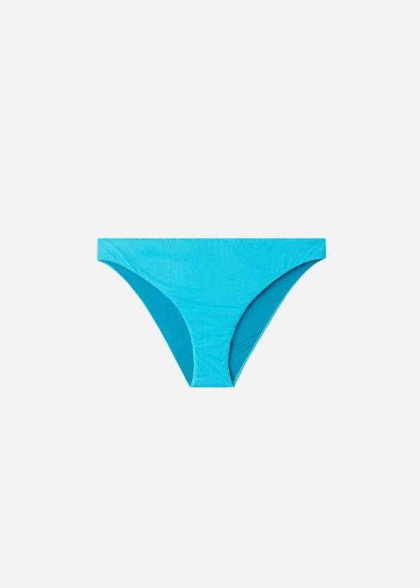 calzedonia indonesia eco slip bikini a vita bassa da donna turchese