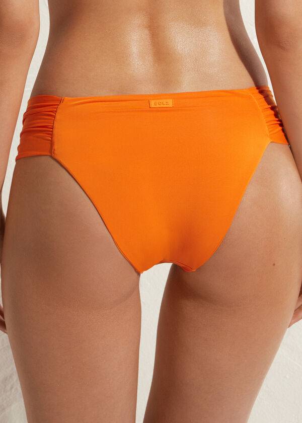 slip bikini da donna di calzedonia indonesia eco rise arancioni
