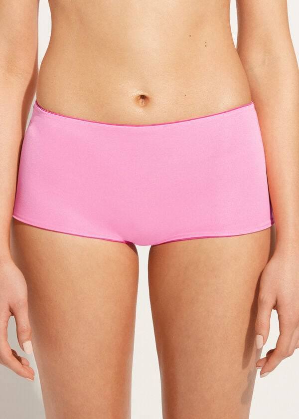 slip bikini ecologico indonesia da donna calzedonia colore rosa