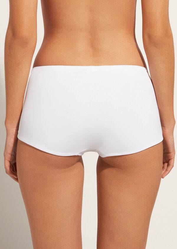 slip bikini ecologico calzedonia da donna colore bianco