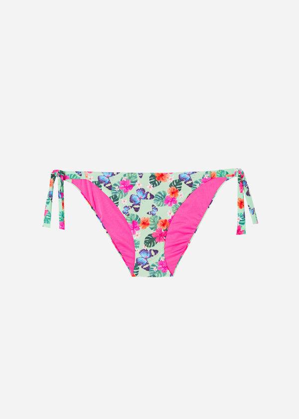 slip bikini malibu con lacci laterali calzedonia da donna multicolore