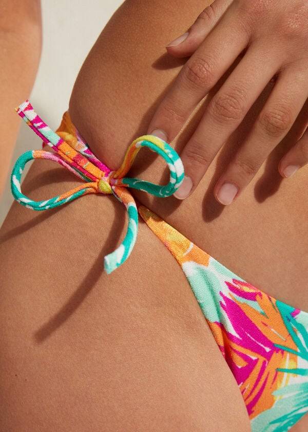 slip bikini da donna calzedonia string beverly hills multicolore