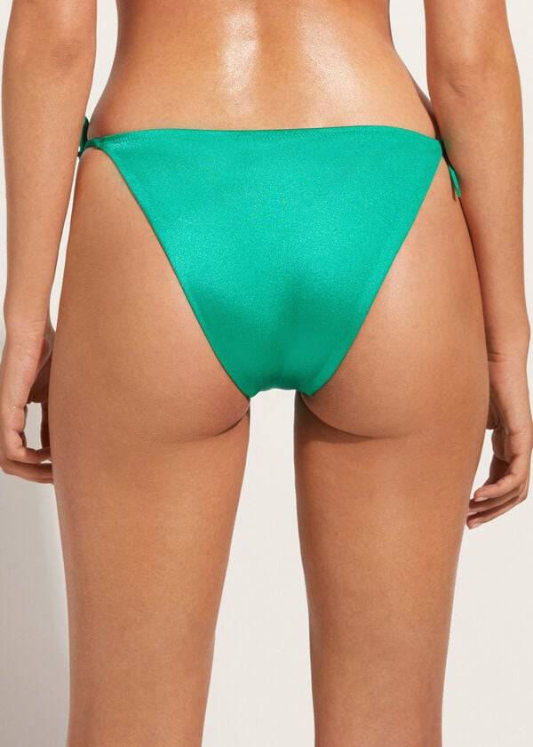 slip bikini da donna calzedonia string cannes verde