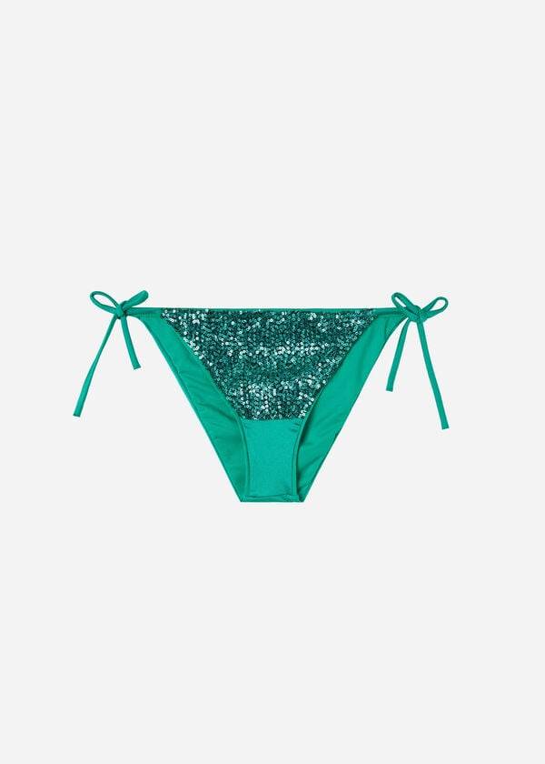 slip bikini da donna calzedonia string cannes verde