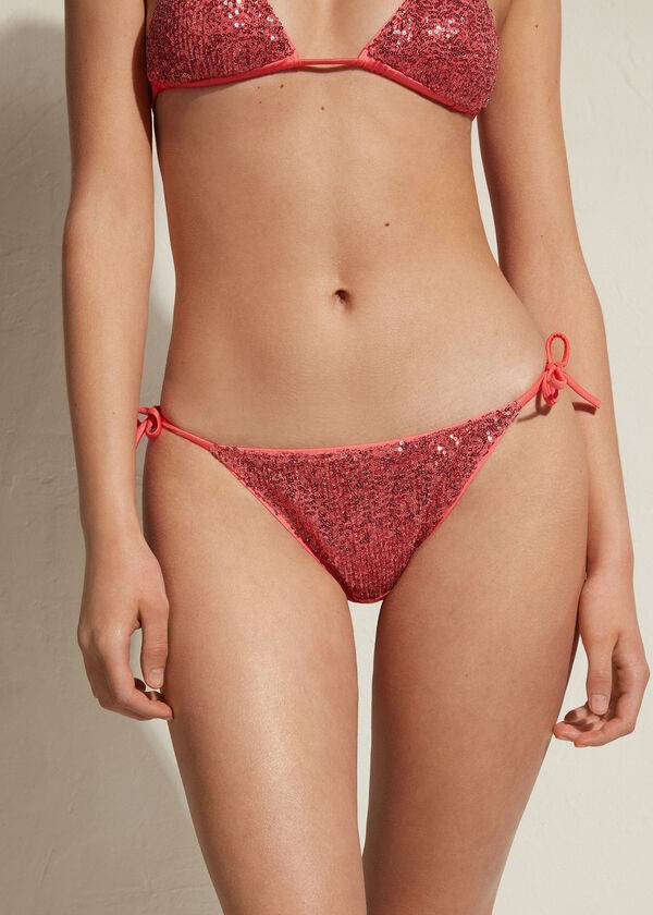 slip bikini da donna calzedonia string cannes rosa