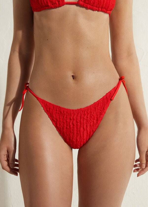 slip bikini rosso da donna calzedonia string marrakech