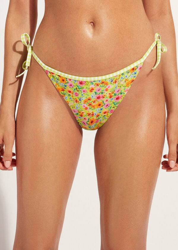 slip bikini giallo da donna calzedonia string siviglia