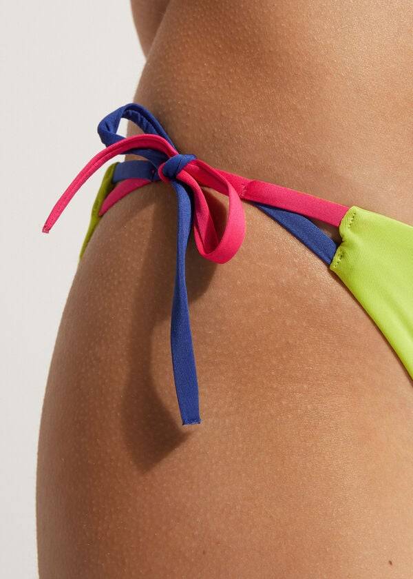 slip bikini da donna calzedonia string tokyo verde
