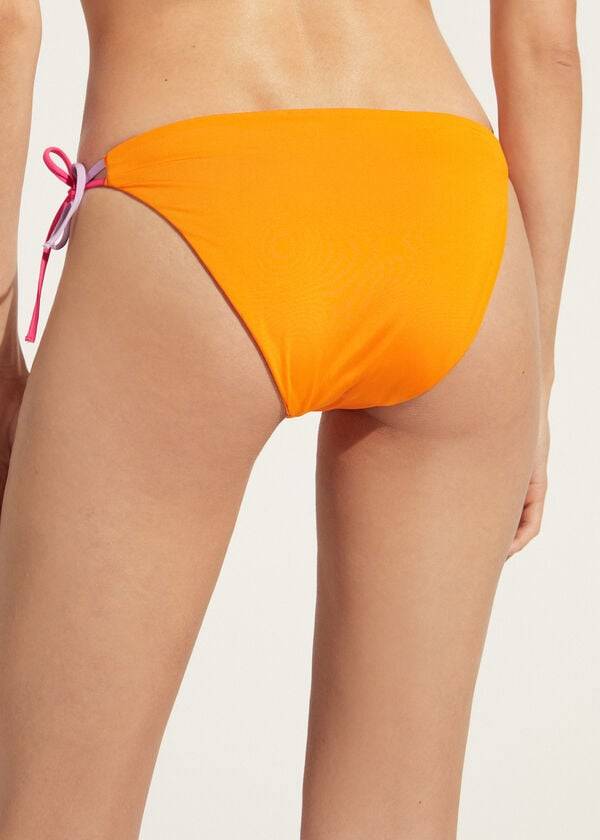 calzedonia string tokyo slip bikini donna arancione
