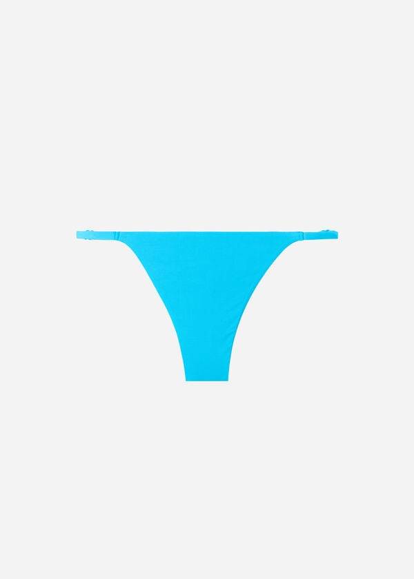 slip bikini ecologico perizoma indonesiano calzedonia da donna color turchese