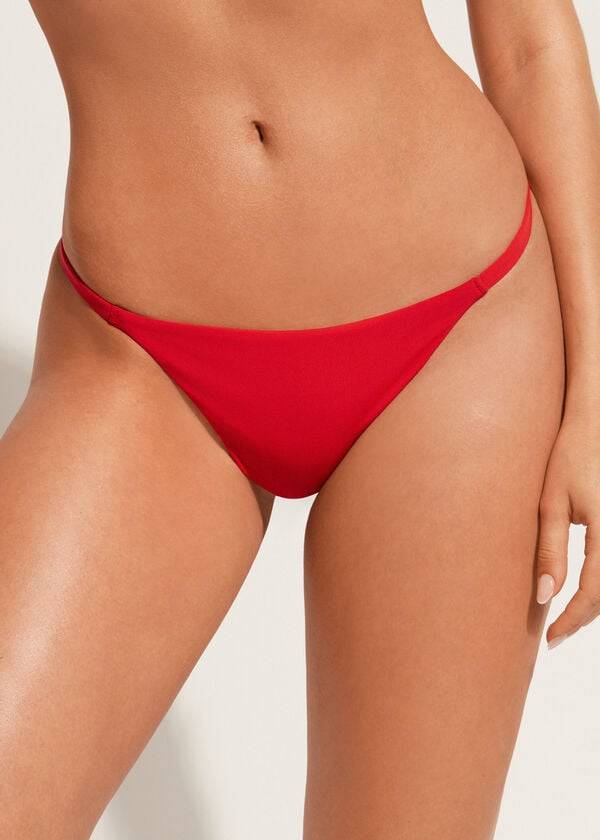 calzedonia thong indonesia eco bikini bottoms rosso da donna