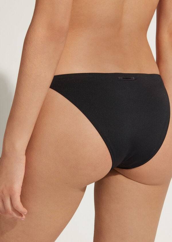 slip bikini da donna calzedonia tied indonesia nero