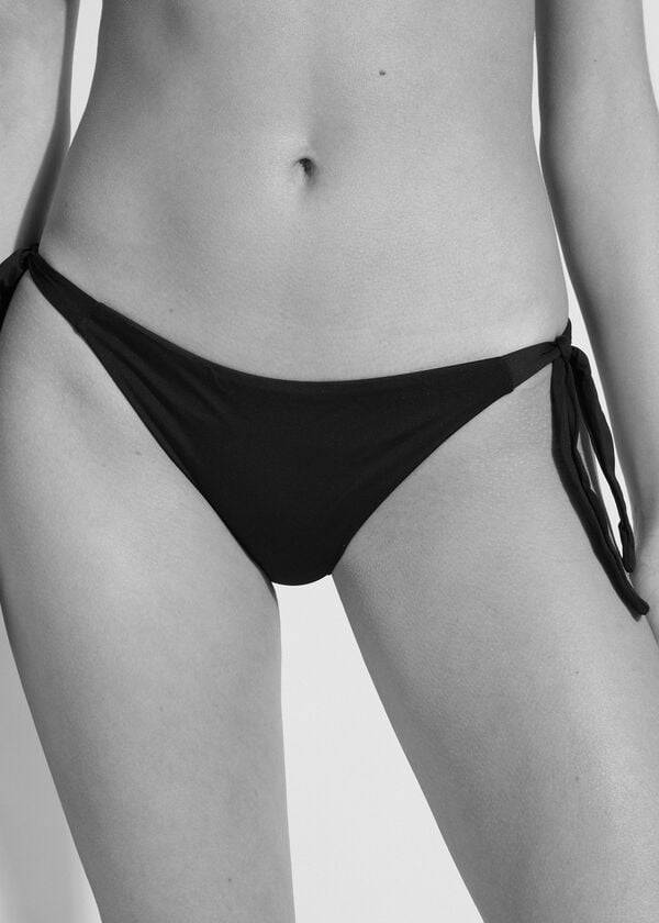 slip bikini da donna calzedonia tied indonesia nero