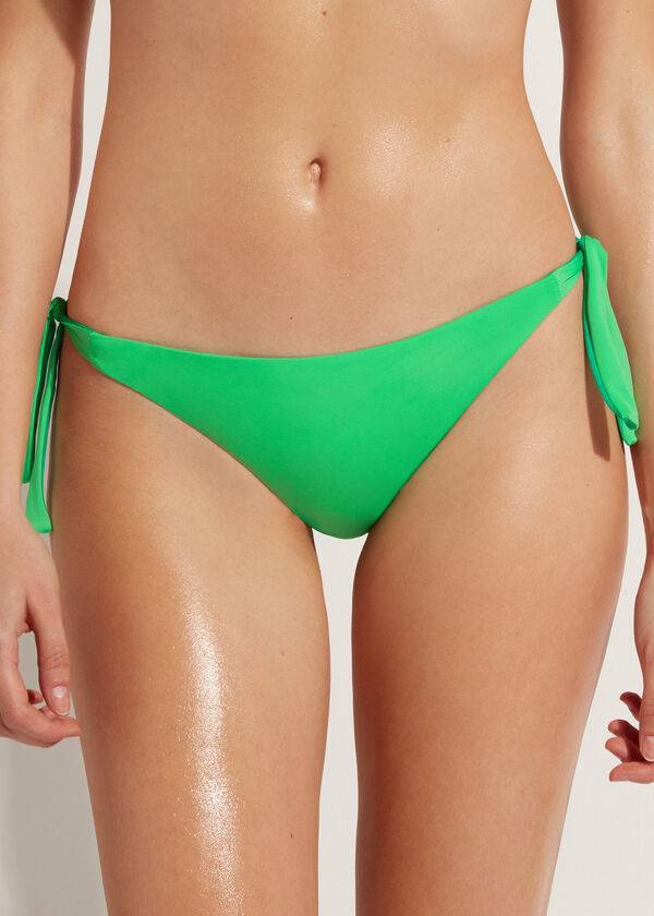 slip bikini da donna ecologico verde calzedonia tied indonesia
