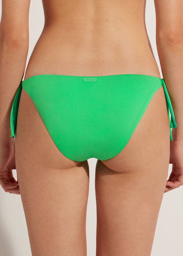 slip bikini da donna ecologico verde calzedonia tied indonesia