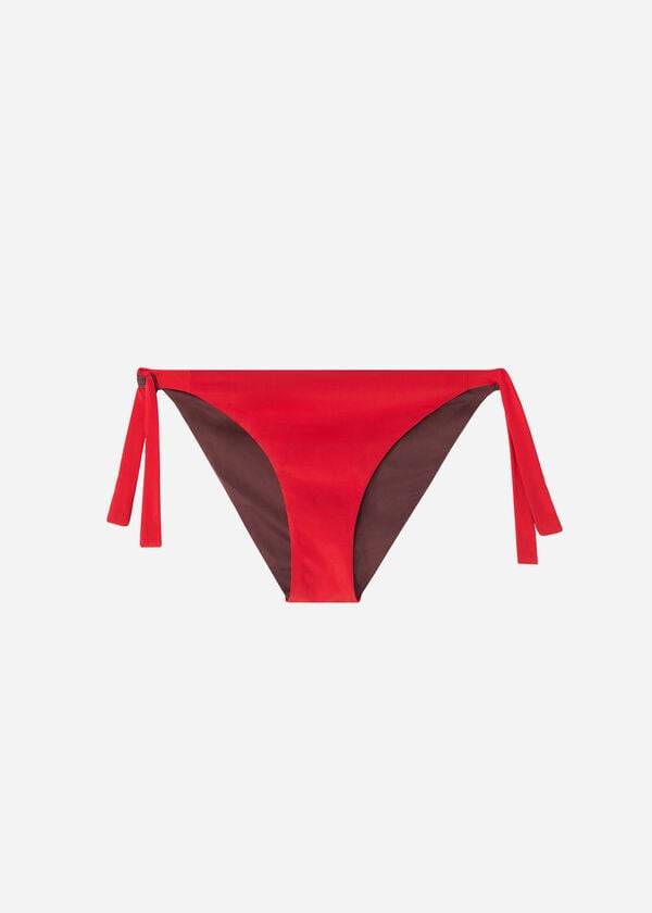calzedonia tied indonesia eco bikini bottom rosso da donna