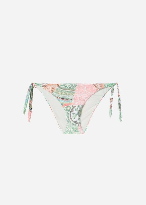 slip bikini verde da donna calzedonia tied saint tropez