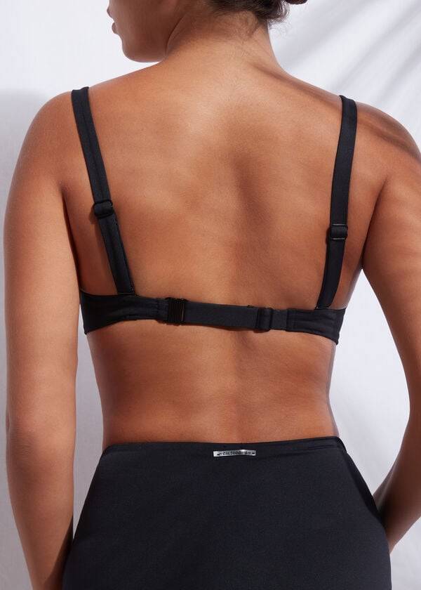 reggiseno bikini da donna calzedonia balconcino indonesia nero