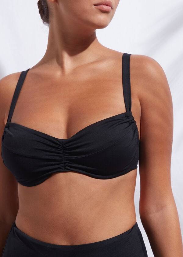 reggiseno bikini da donna calzedonia balconcino indonesia nero