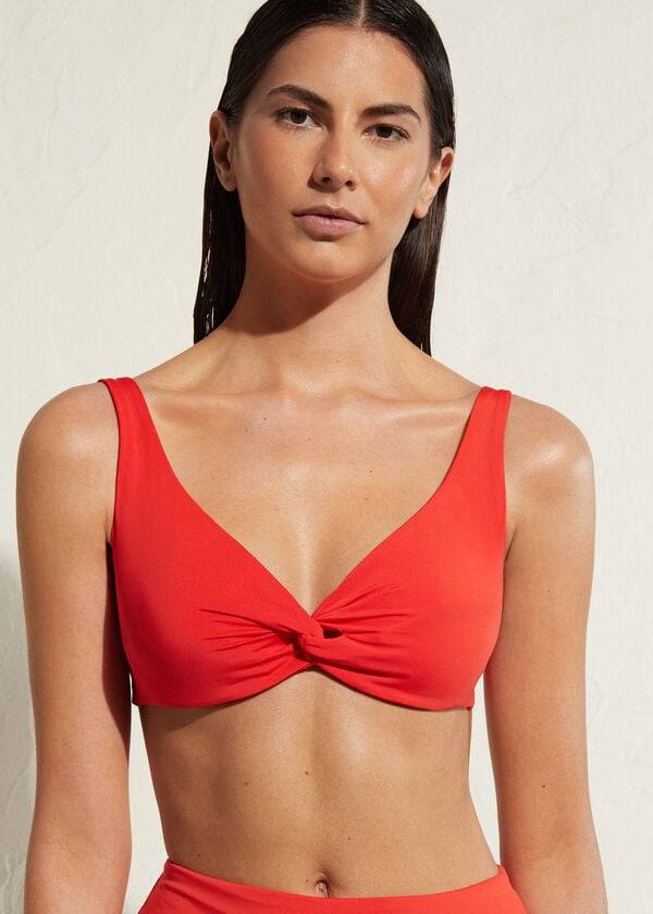 top bikini rosso da donna calzedonia a balconcino indonesia eco