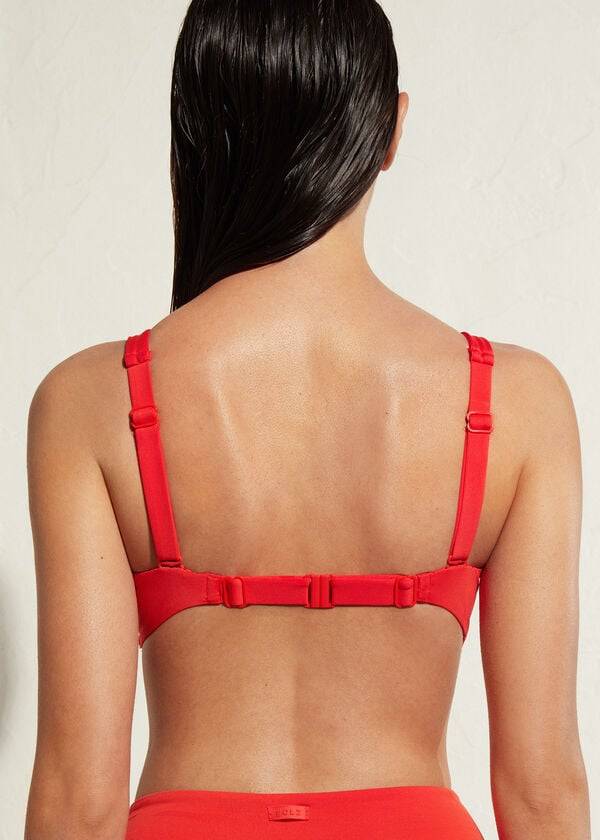 top bikini rosso da donna calzedonia a balconcino indonesia eco