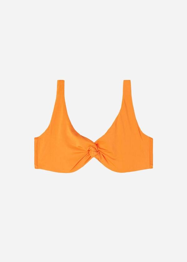 top bikini da donna arancione calzedonia a balconcino indonesia eco