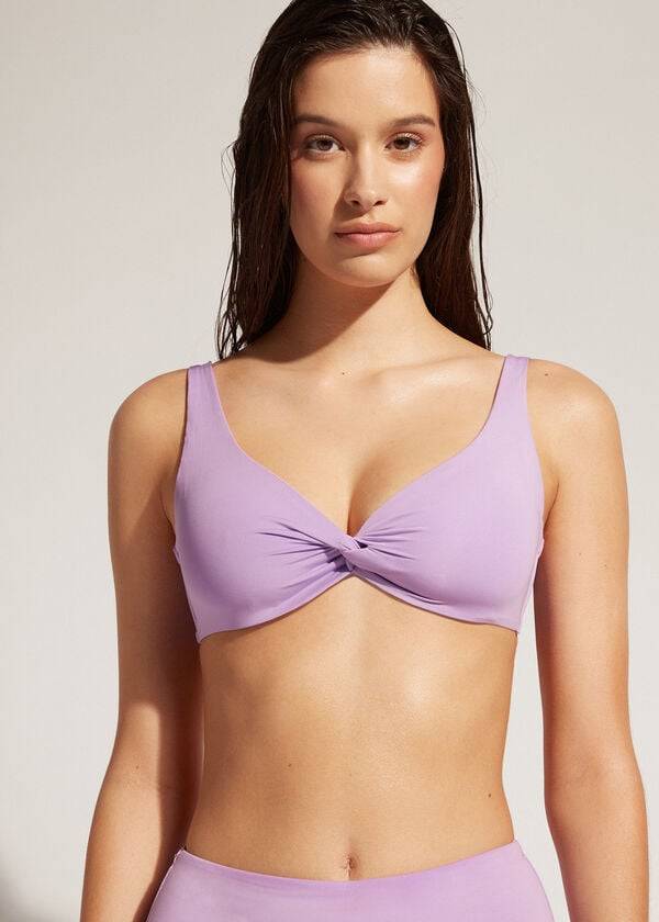 calzedonia balconcino indonesia eco reggiseno bikini da donna viola