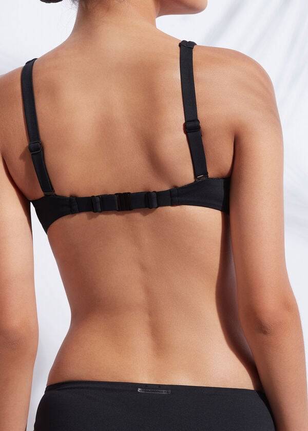 calzedonia balconcino indonesia rosa top bikini da donna nero