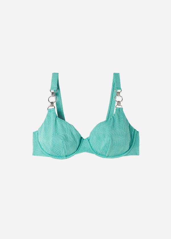 costume intero da donna calzedonia balconcino marsiglia turchese