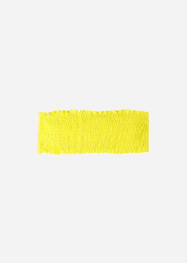 top bikini a fascia formentera da donna calzedonia giallo