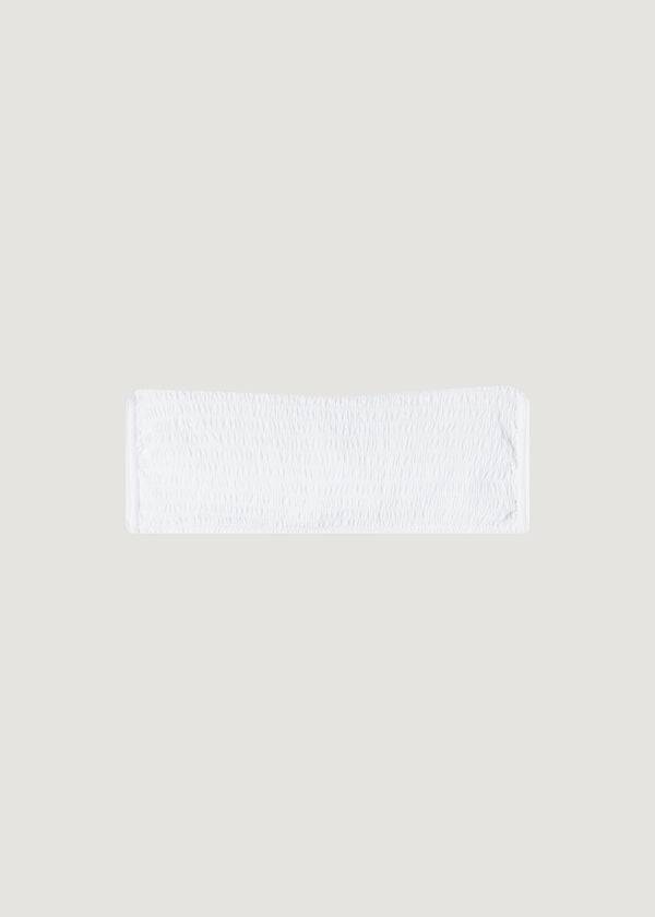 top bikini calzedonia bandeau lanzarote da donna bianco